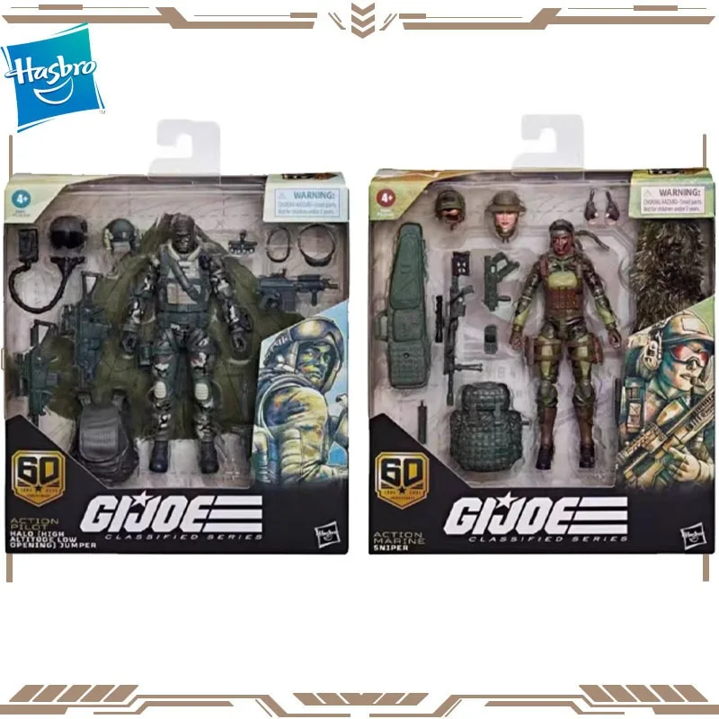 

Hasbro Original G.I. Joe Action Pilot Halo Marine Sniper Action Figure Toys for Boys Girls Gift Collectible Model Ornaments