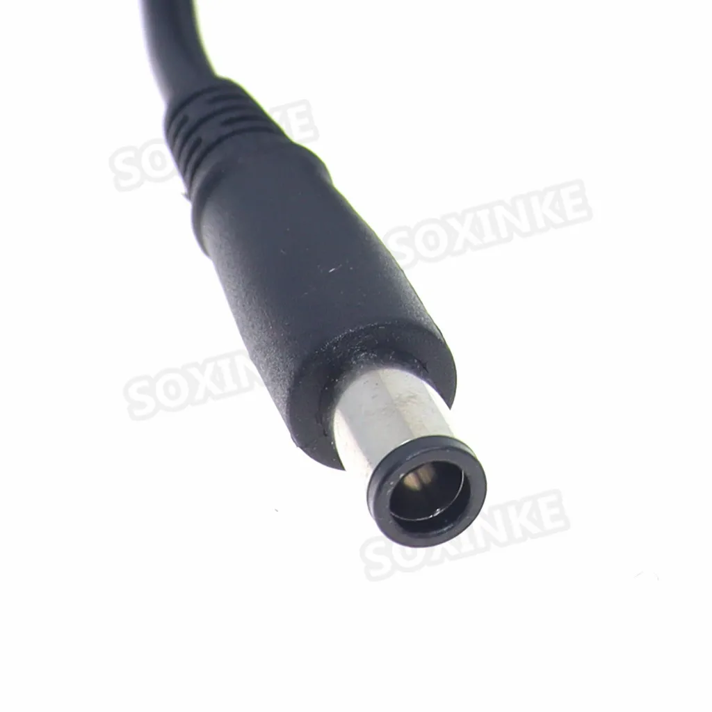 Cable adaptador de corriente con enchufe de punta DC 7,4x5,0mm/7,4mm x 5,0mm con 3 pines para cargador de ordenador portátil HP Dell, fuente de alimentación, Cable CC de 1,2 M