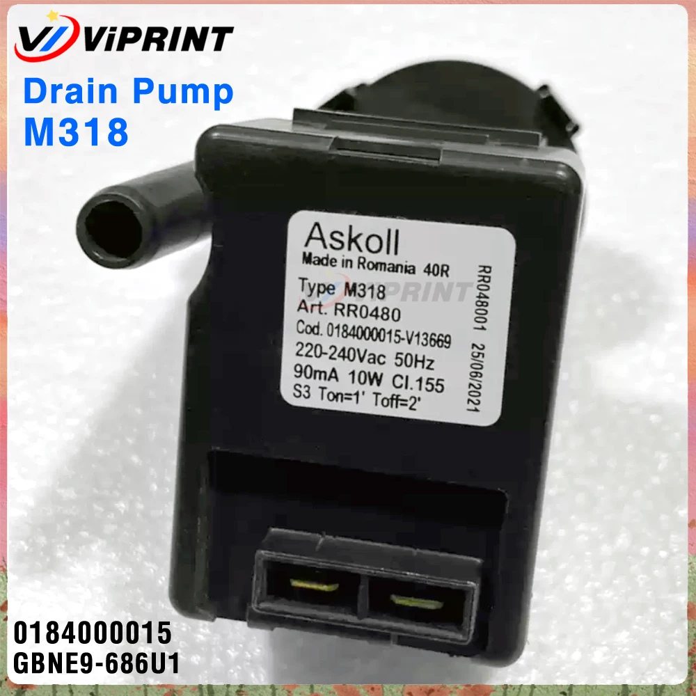 

220-240 В 50 Гц GBNE9-686U1 для деталей сливного насоса Askoll M318 для сушилки для одежды Haier 0184000015
