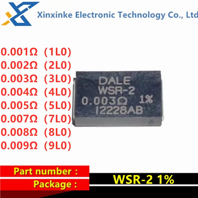 

DALE WSR-2 0.001R 1% 2W 4527 750PPM Current Sensing Resistor 1L0 2L0 3L0 4L0 5L0 7L0 9L0 0.009Ω 2watts 0.002/0.003/0.005/0.008R