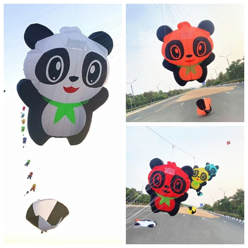 

Free Shipping Panda Kites inflatable kite pendant flying soft kite windsocks kites show kites flying toys kite professional fun