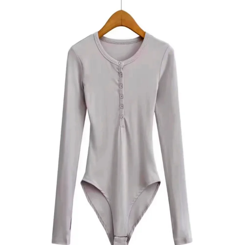 

Американский стиль: сексуальный облегающий комбинезон с длинным рукавом для женщин, модный топ с высокой талией и шортами из полиэфирного волокна