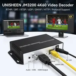 Topbox 4 k60 Interlance Stream H.265 H.264 Transcoder SRT RTSP Rtmp HDMI Video Decoder Capture Box