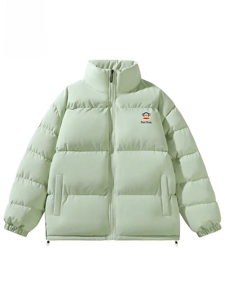

PaulFrank American Sle Loose Men's Cotton Jaet Winter New Faion Brand Couple Monkey Coat Youth ular Casual Warmth
