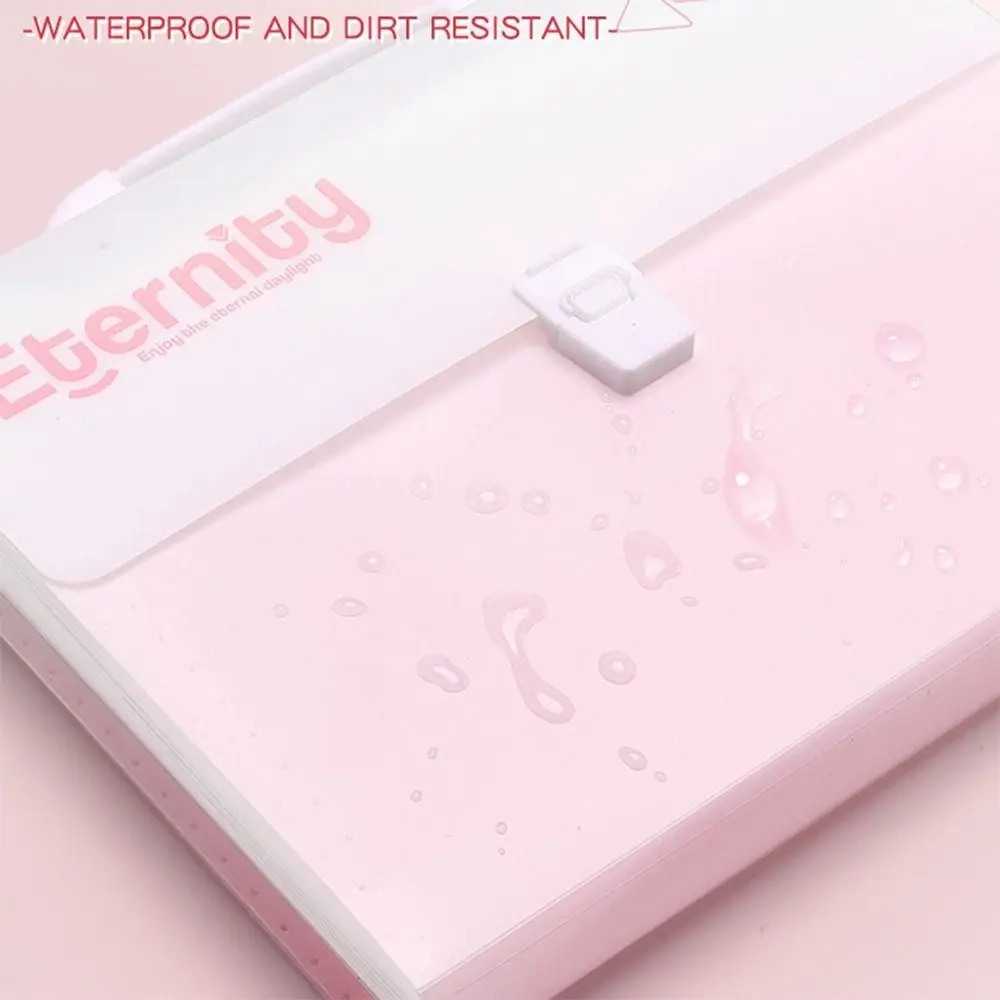 High Quality PP File Folder 13-Layer Large Capacity Test Paper Storage Bag Portable Classified File Bag Back To School