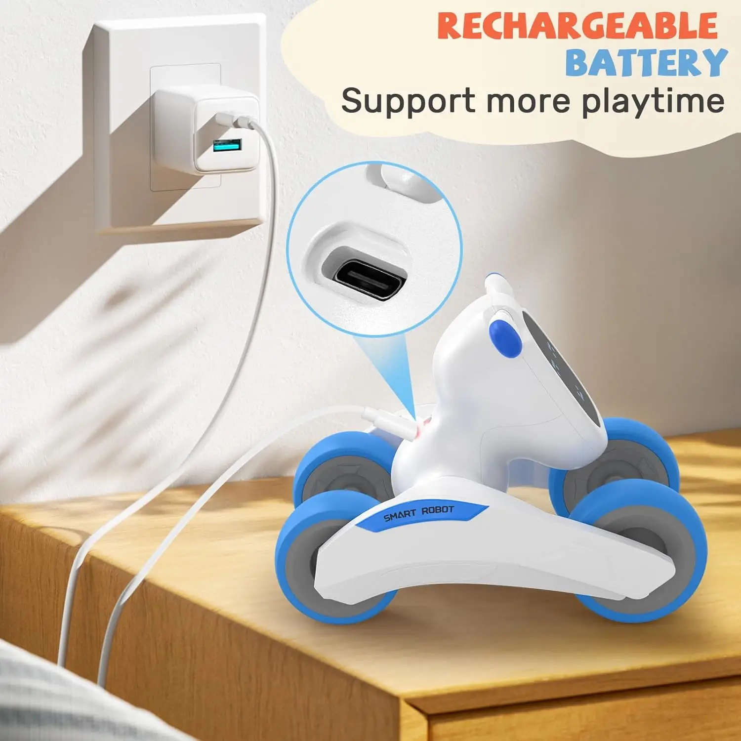 Perro Robot RC inteligente, acrobacias electrónicas inteligentes, mascotas, comando de voz, música de baile, sentido táctil, interactivo, parlante, Robot RC, Juguetes