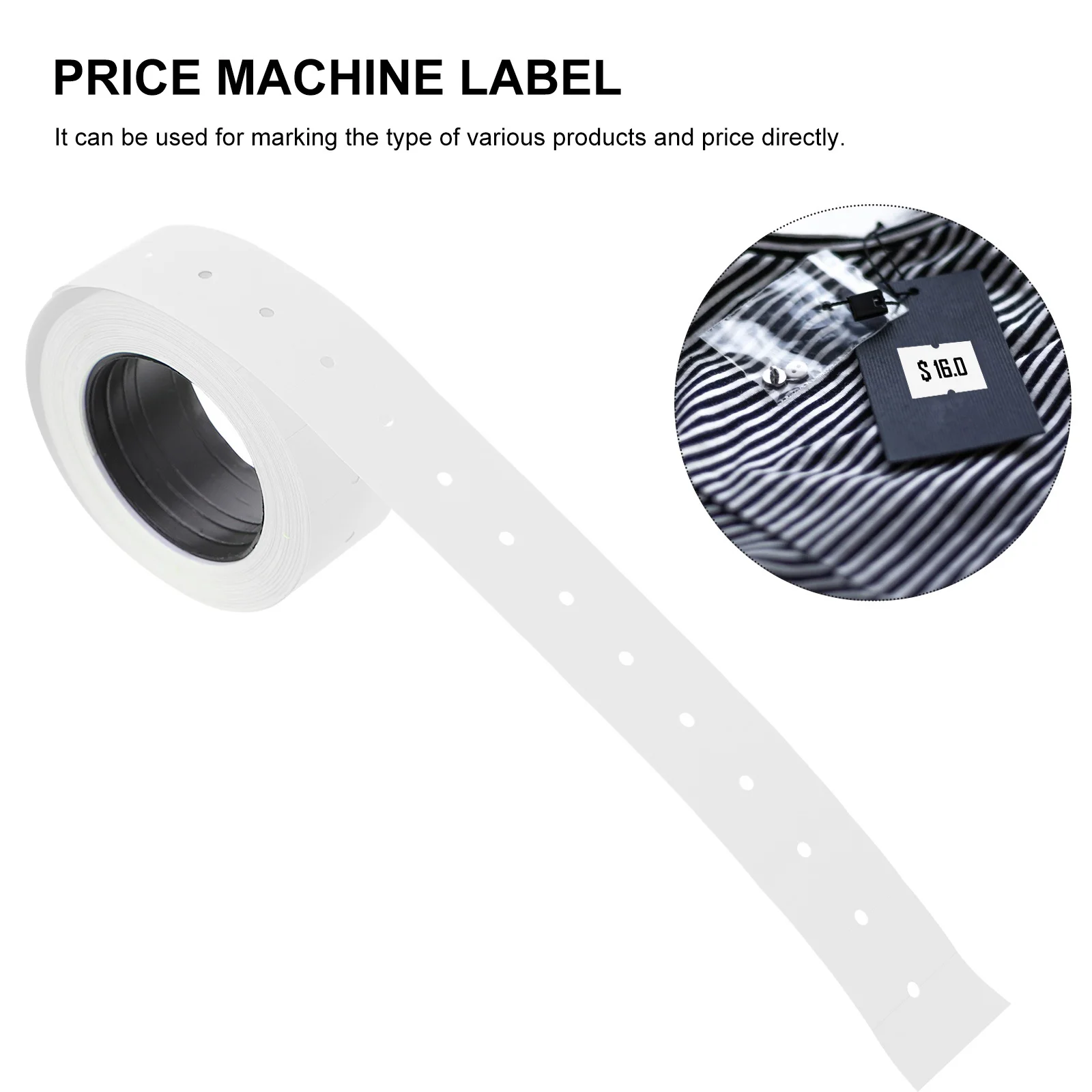 10 Rolls Price Tag Sticker Practical Label Paper for Product Identification Pricing in Various Industries