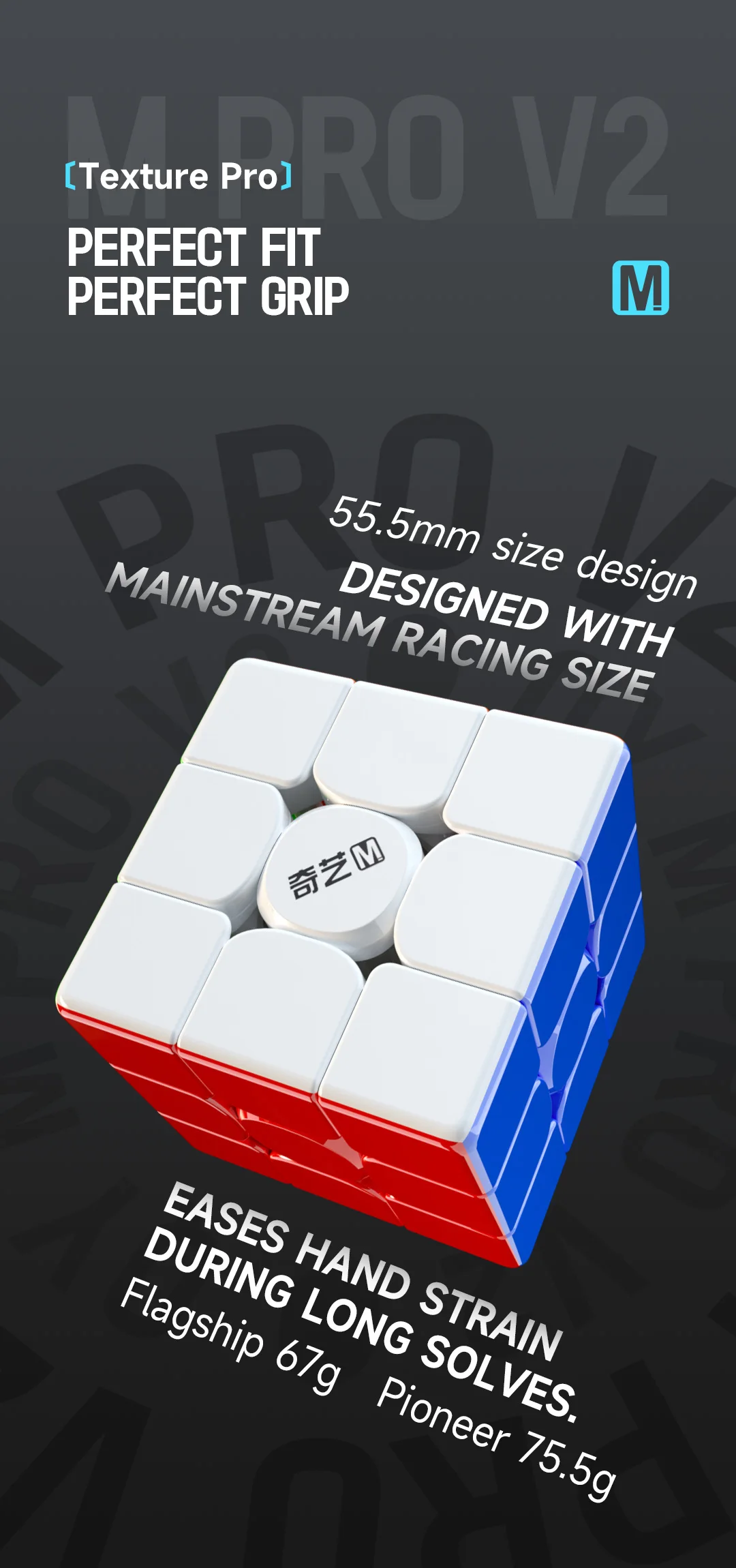 QiYi M Pro 2x2 Ball Magnetischer Zauberwürfel Stickerless Professionelles Fidget-Spielzeug Qiyi 2x2 M Cubo Magico Puzzle – Detail 7