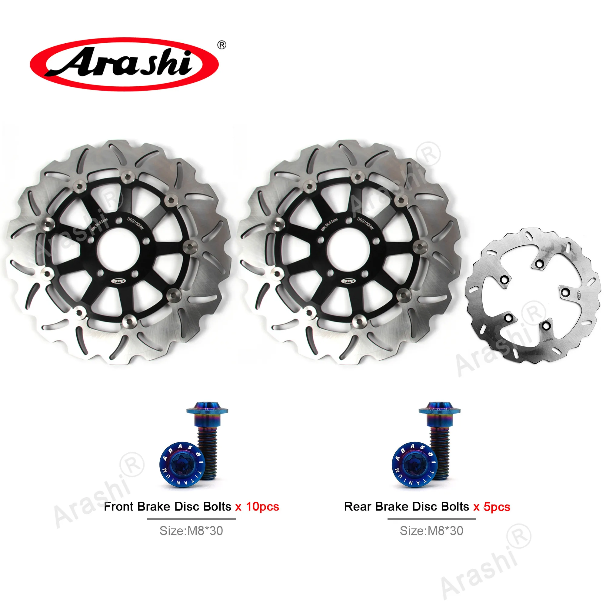 

Arashi ZRX1200S / ZRX1200R CNC Front Rear Brake Disc Bolt Rotor For KAWASAKI ZRX S / ZRX R 1200 2001-2006 / ZRX 1100 1999-2000