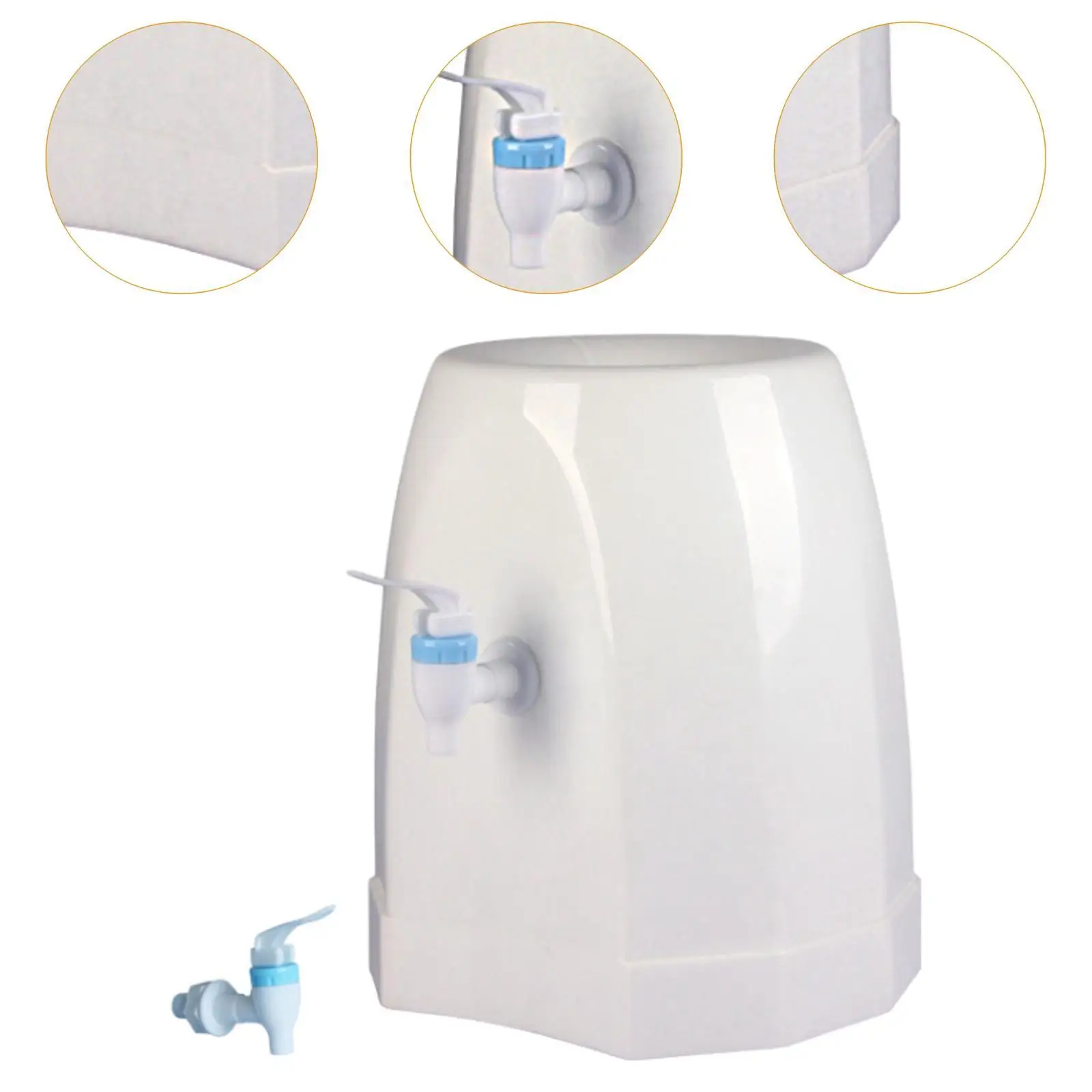 Dispensador de jarro de água de bancada, resistente, multiuso com torneira, prático, dispensador de garrafa, suporte para dormitórios, restaurantes, cozinhas de hotel