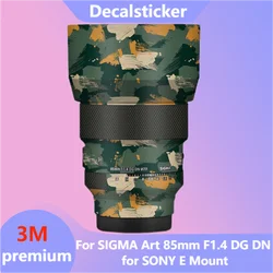 For SIGMA Art 85mm F1.4 DG DN for SONY E Mount Lens Sticker Protective Skin Decal Film Protector Coat ART85 F/1.4 DGDN