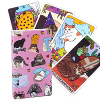 The Original Cat Meme Tarot Deck 22 Major Arcana Cat Meme Tarot Funny Witchy Cat Tarot Deck Cat Kawaii Uwu Funny Pink Cute Tarot