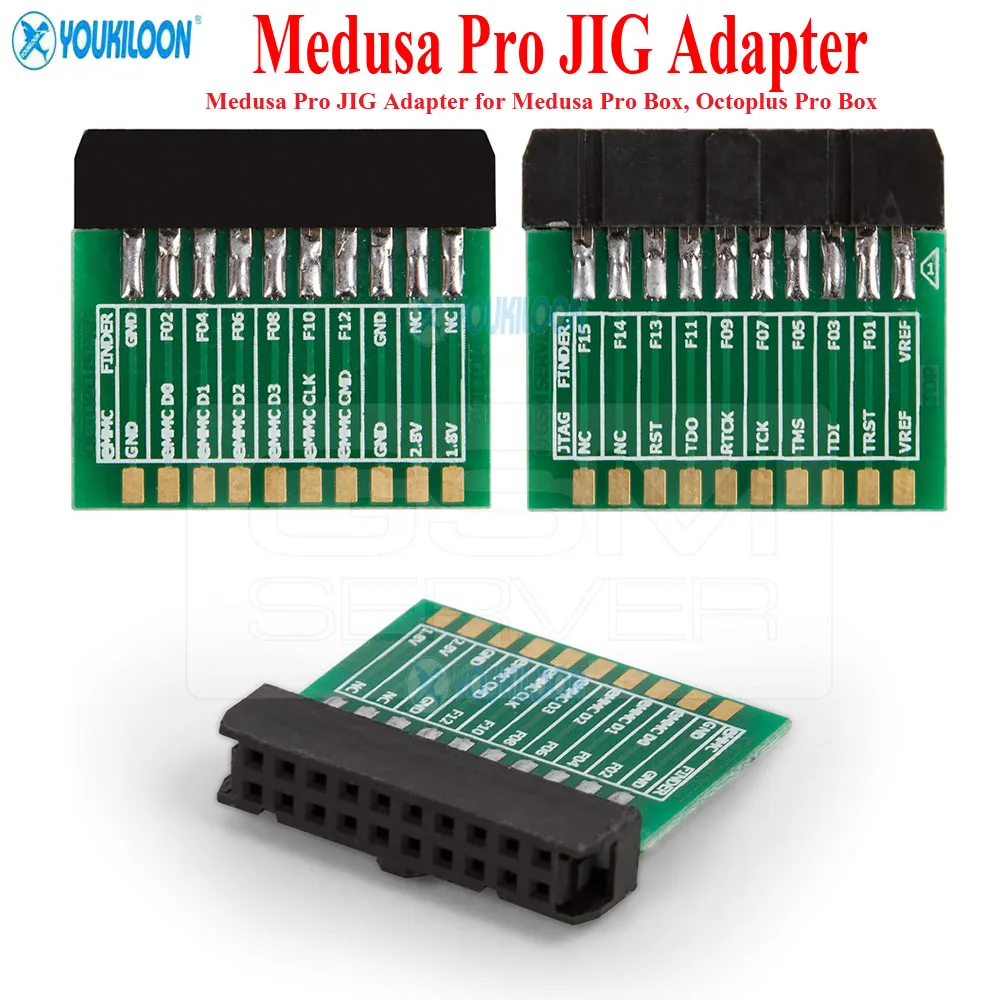 NEW OCTOPLUS JIG ISP Adapter Support OCTOPLUS Pro and MEDUSA PRO BOX