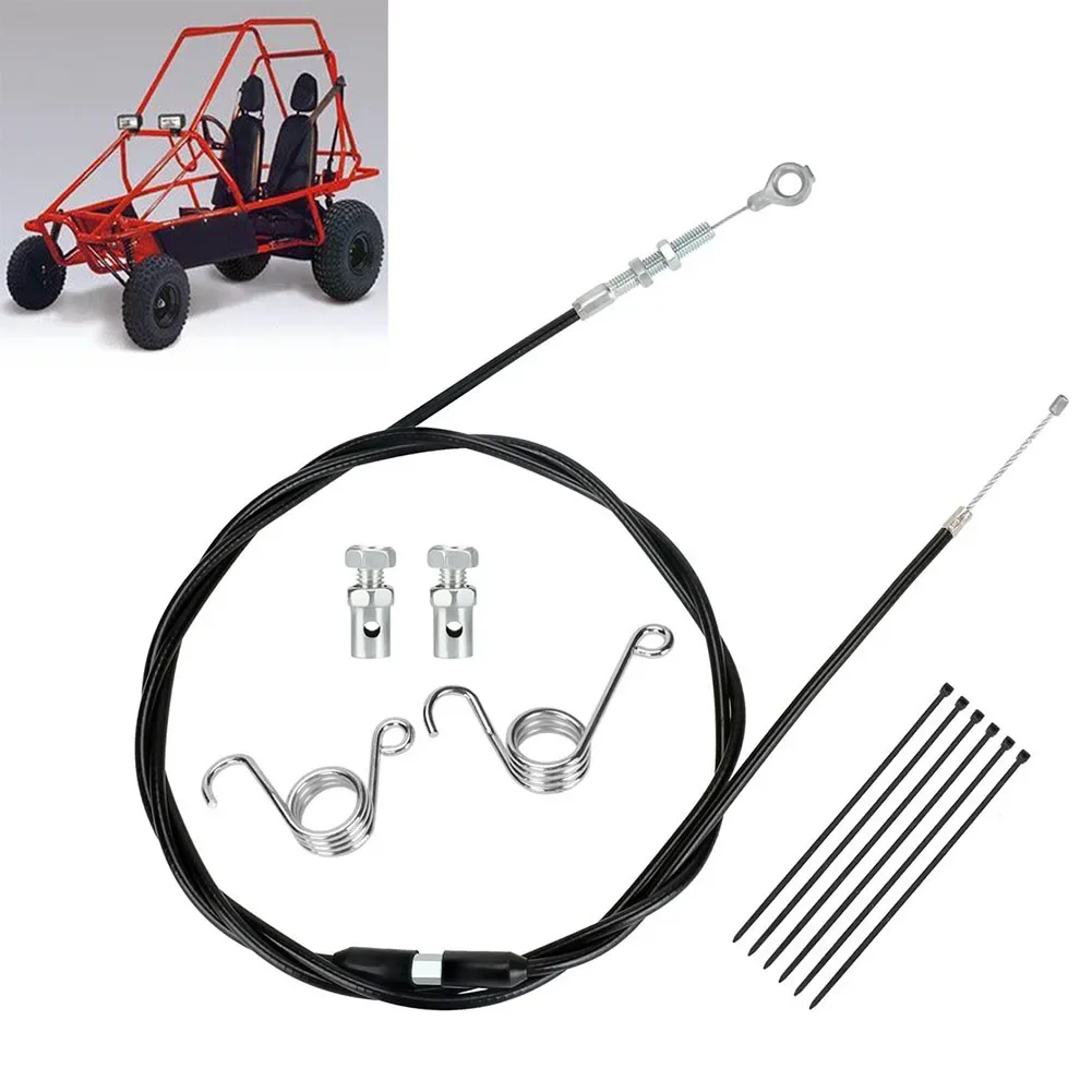 75 Inch Throttle Cable Kit Compatible With Go Kart Engines Replacement Parts Made For Reliable Throttle Response And Durability