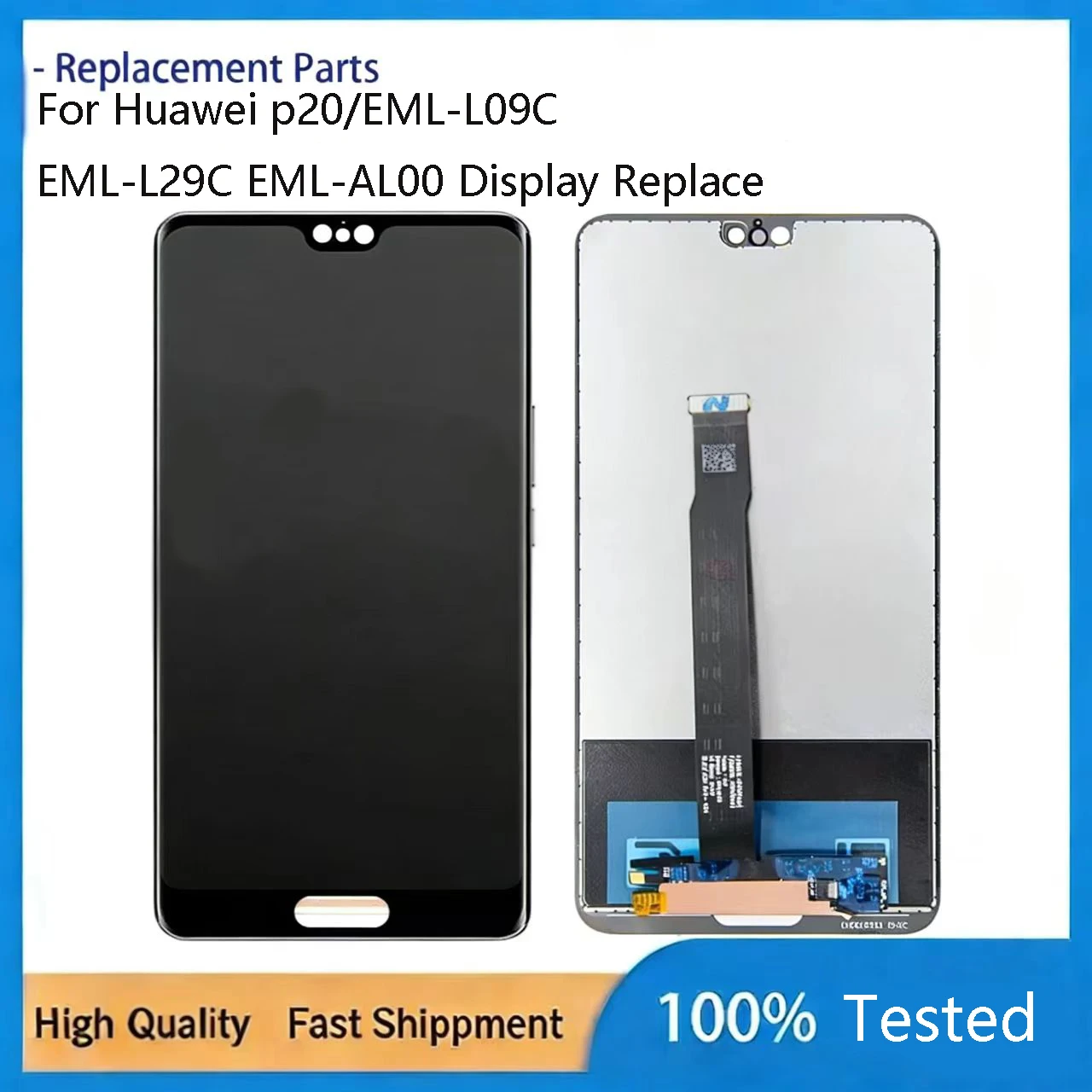 

Для Huawei P20 Дисплей ЖК-дисплей с сенсорным экраном и дигитайзером для Huawei EML-L09C ЖК-дисплей EML-L29C EML-AL00 Замена дисплея