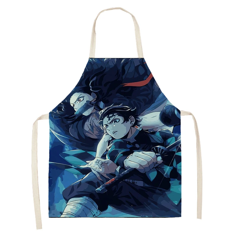 Women\'s kitchen apron Natural and Animal Styles Restaurant chef barber barman waterproof apron for menand child painting apron