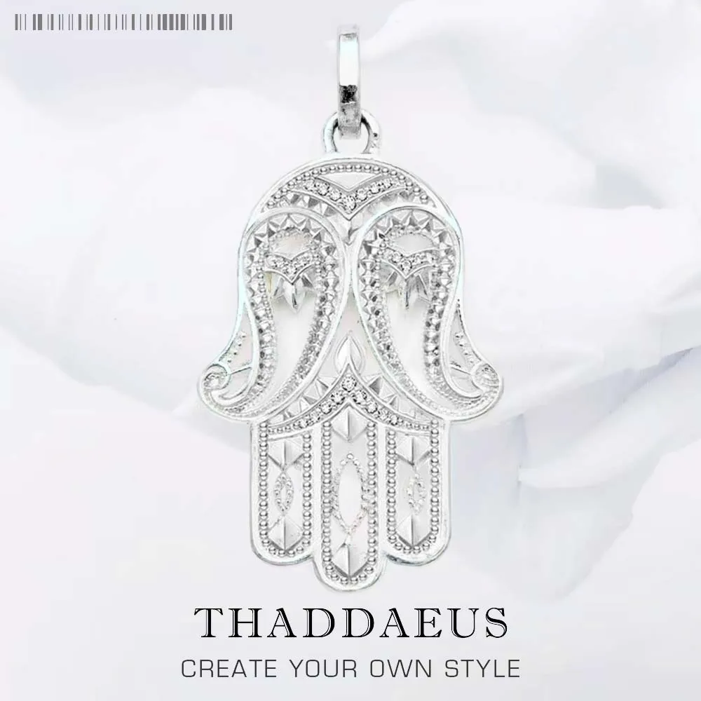 

Кулон рука Фатимы Новинка модная трендовая бижутерия из стерлингового серебра 925 пробы европейские аксессуары подарок для женщин и мужчин