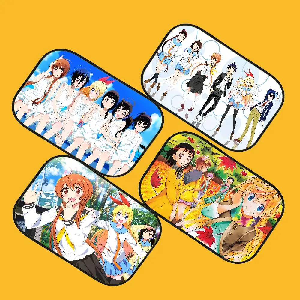 

Универсальный автомобильный козырек с рисунком N-Nisekoi, солнцезащитный козырек на лобовое стекло, отражатель, складная оконная крышка, изоляция, автоаксессуары