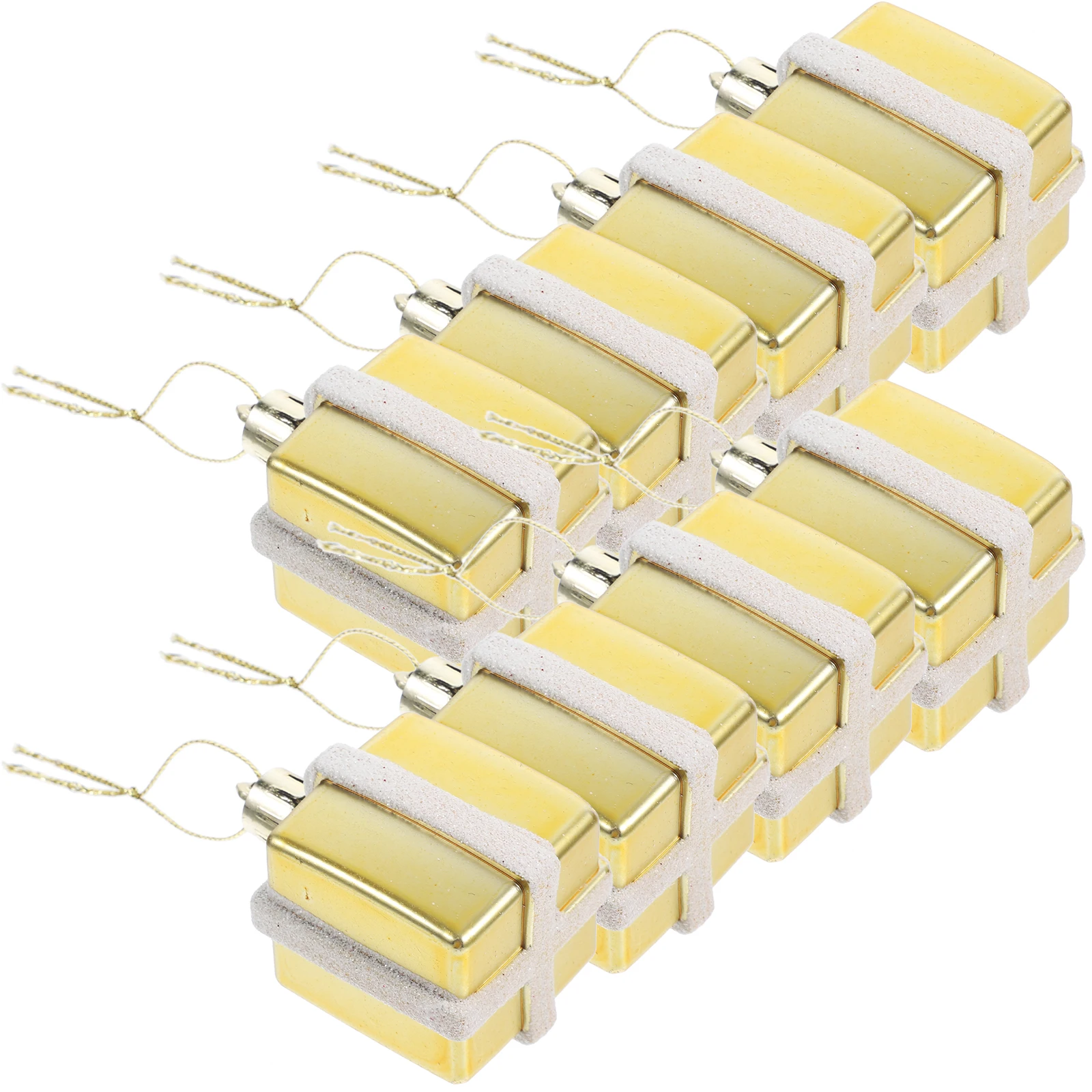 

12 Pcs The Tree Christmas Pendant Decoration Ornament Plastic Small Decorations