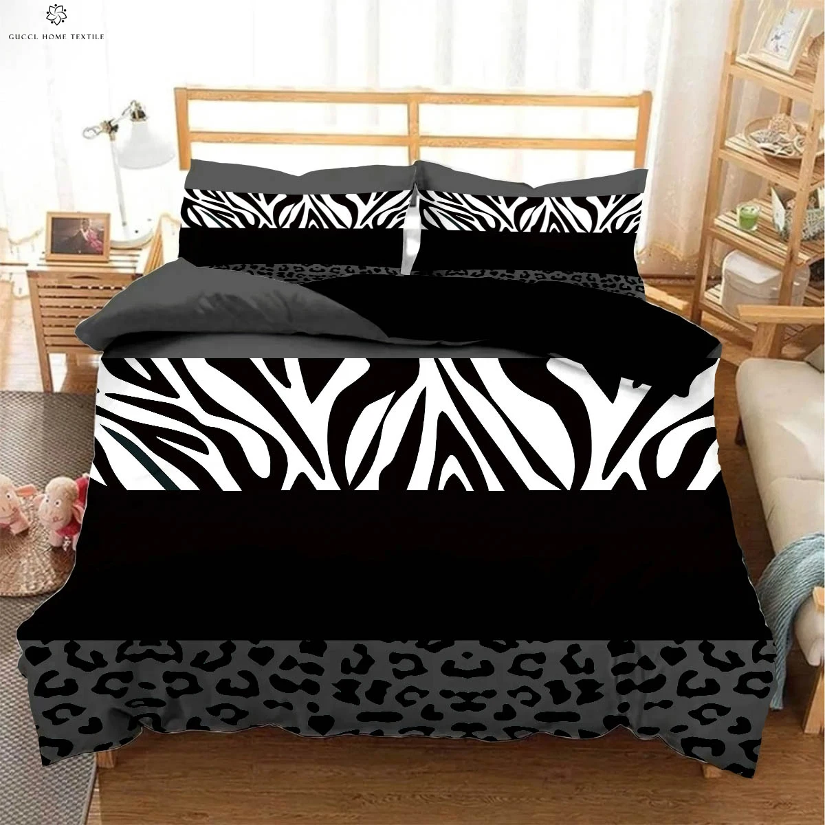 

Black And White Zebra Pattern Animal Texture 3d Printed Quilt Cover Bedding Set Duvet Cover Pillowcase 3 Pieces