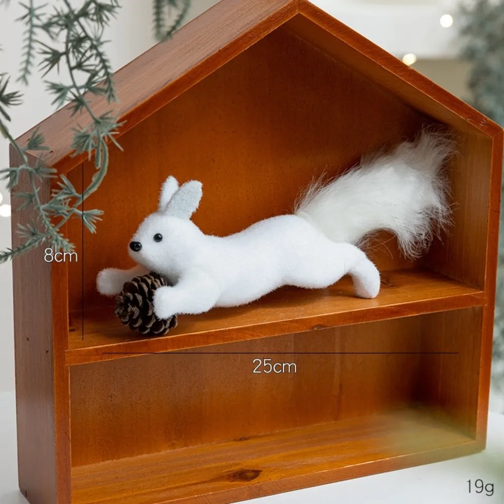 

Cute Foam Christmas Squirrel Ornament Artificial Simulated Craft Foam Table Decor Christmas Tree Hangings Table Decor