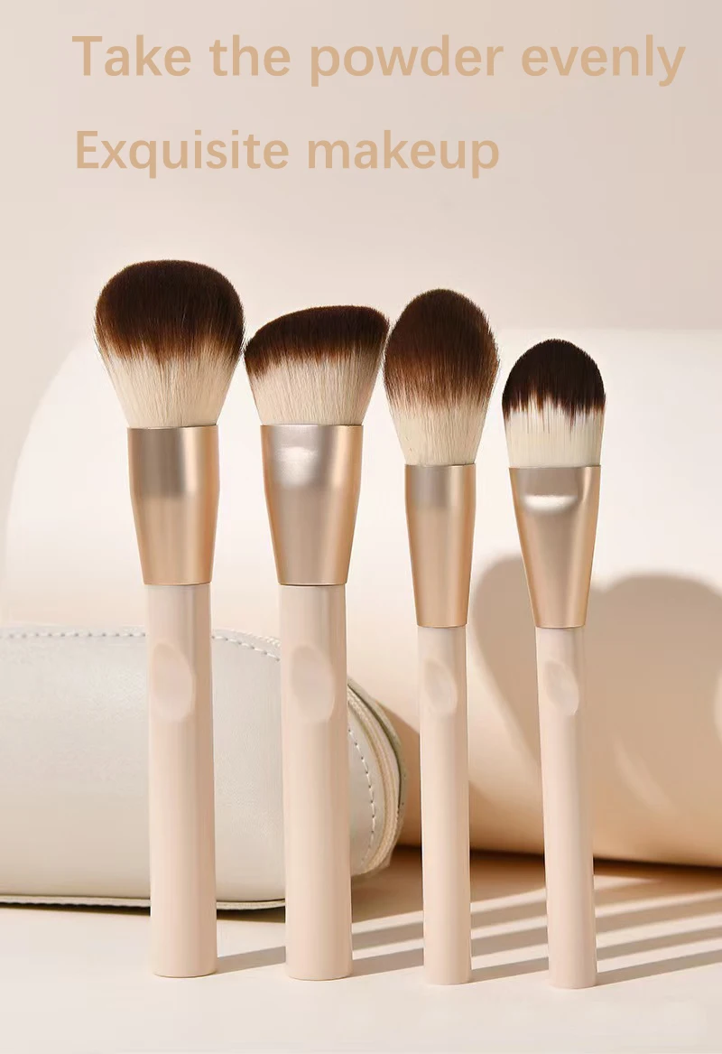 Set di pennelli per trucco premium da 12 pezzi per ombretto fondotinta fard in polvere sciolta - Manico durevole e qualità con setole