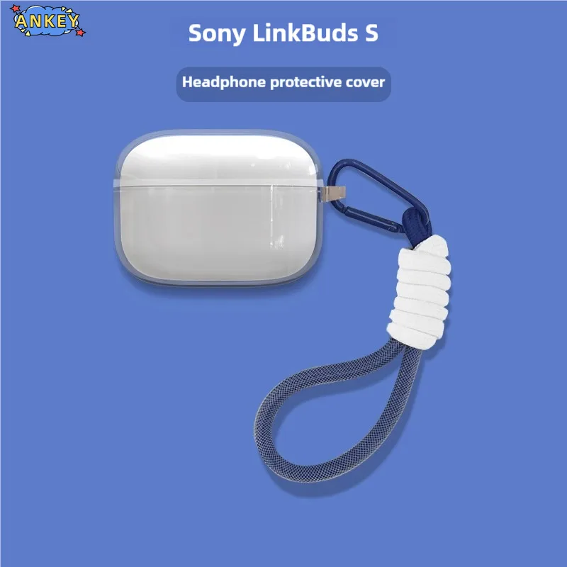 Clear Case for Sony LinkBuds S TPU Protective Transparent Covers WF-LS900N Bluetooth Earphone Headphone Portable Shell