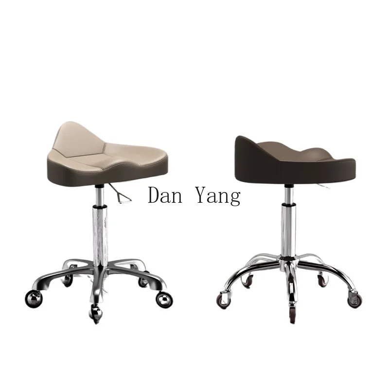 YJ beauty salon special beauty stool can lift pulley hairdresser manicurist barber shop large chair household back chair