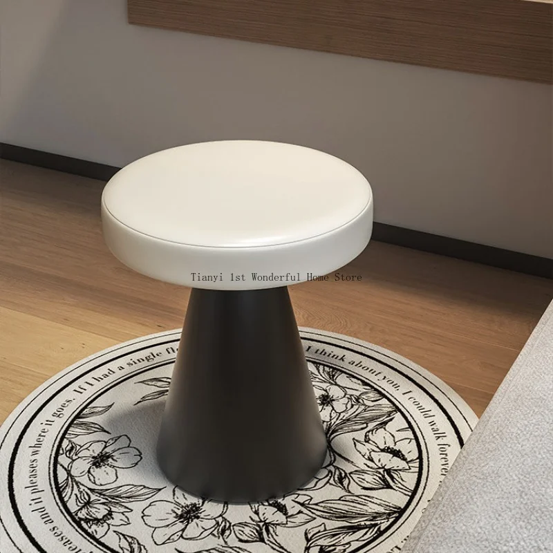 Taburetes de tocador sencillos para sala de estar, taburetes de tocador modernos y a la moda para dormitorio, silla de tocador, muebles de metal, Bancada Maquillaje MH40HZD
