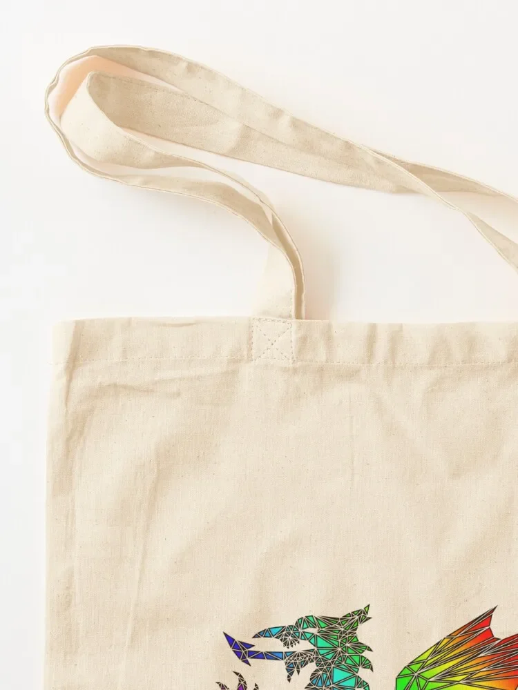 Welsh Dragon - Kaleidoscope Tote Bag women bag custom bags Large bags for women shopper bag women canvas