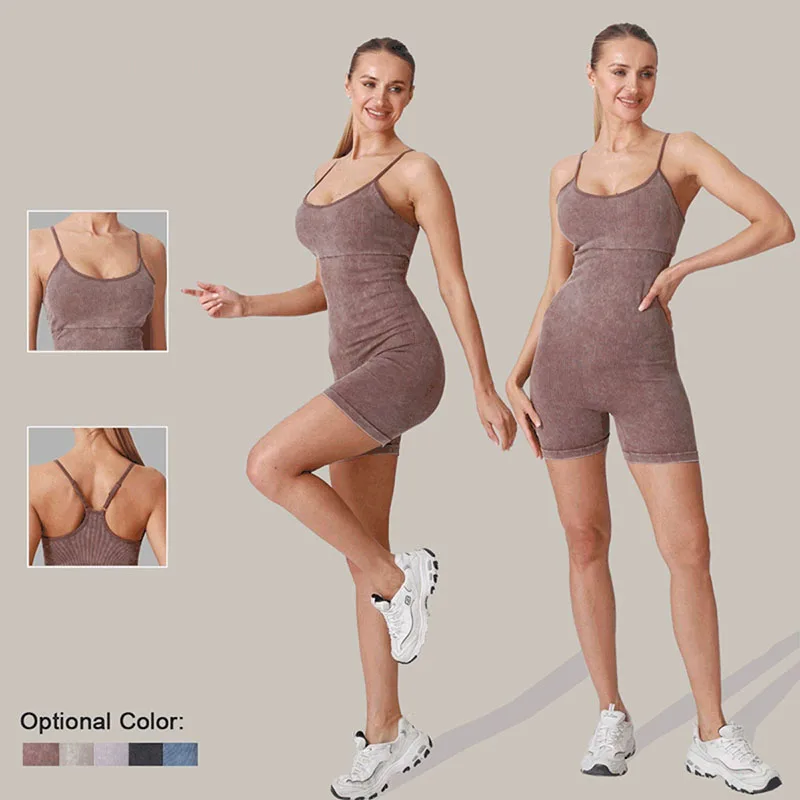 

Комплект для фитнеса и йоги, комбинезон, женский регулируемый спортивный костюм для бега, цельный костюм для йоги, шорты для скран, комплект, комбинезон, одежда для спортзала