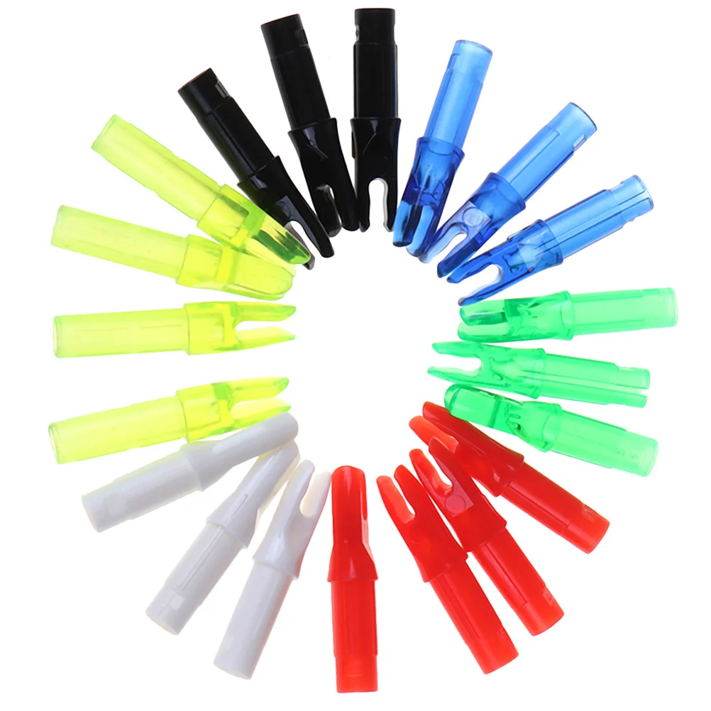 

20pcs Accessories Tail Fitting Arrow Nock For Hunting Archery Target Practice Arrow Tail Mixed Hunting Archery Nock Color