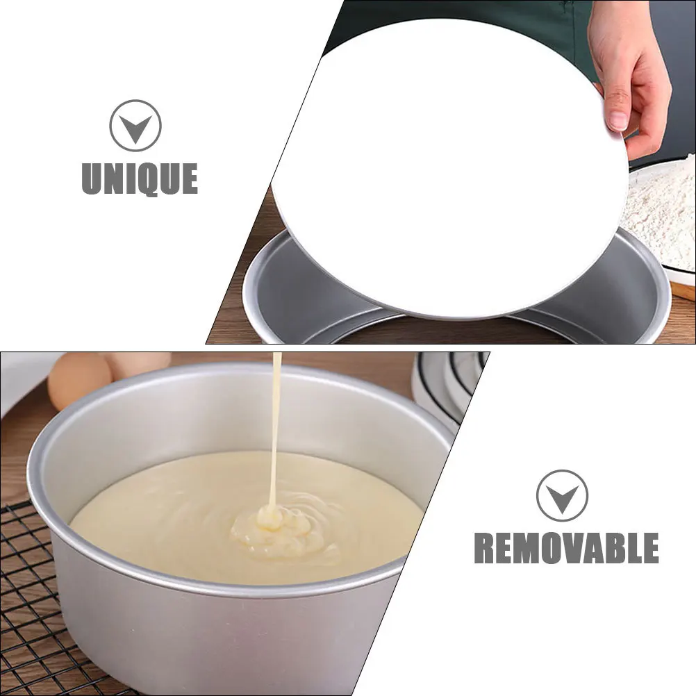 

8 Inch Round Cake Pan Aluminium Alloy Nonstick Baking Mold Removable Bottom Cheesecake Diy Cake Baking Tools Kitchen Barware Set