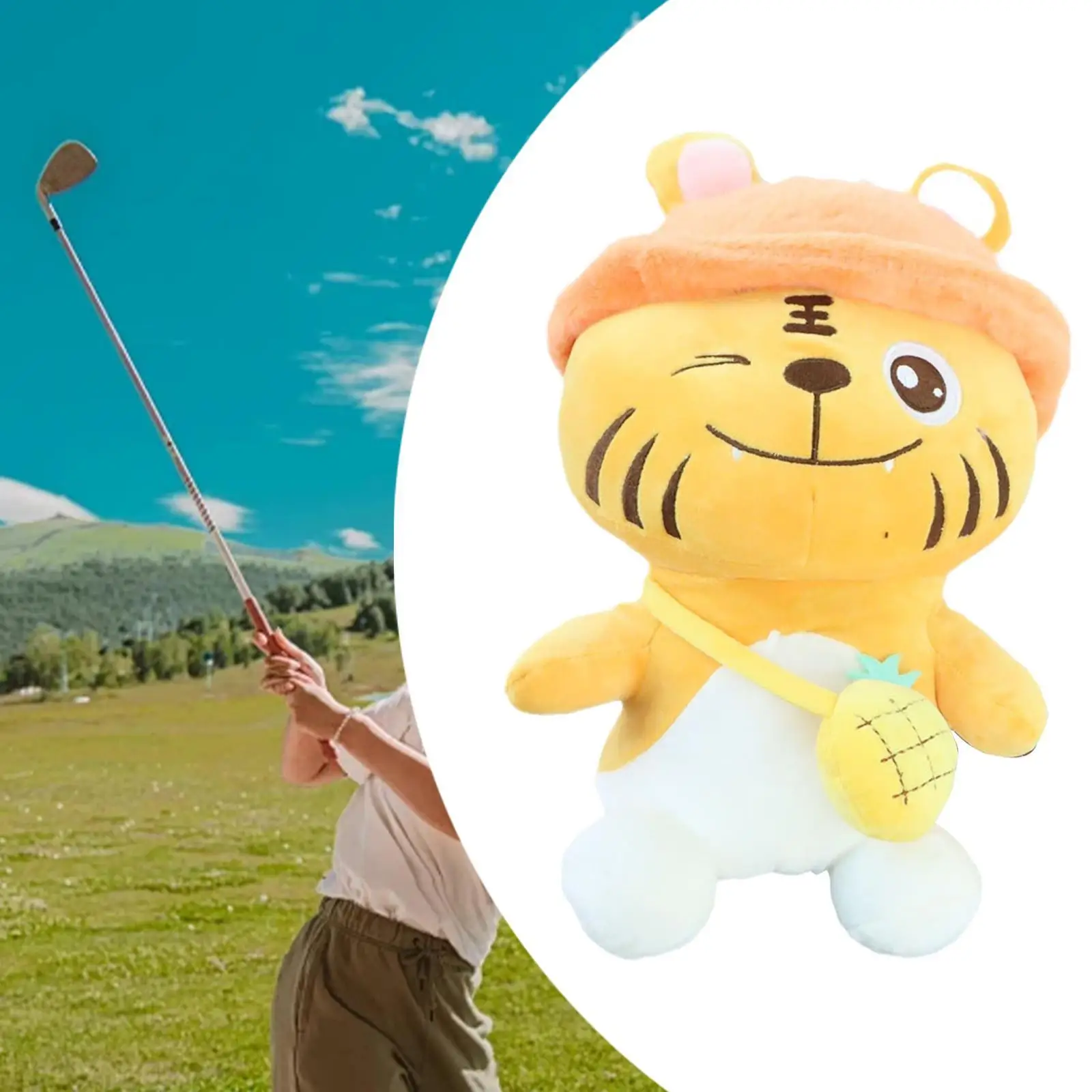 Plush Golf Wood Headcover Golf Equipment Cute Portable Animal Golf Headcover