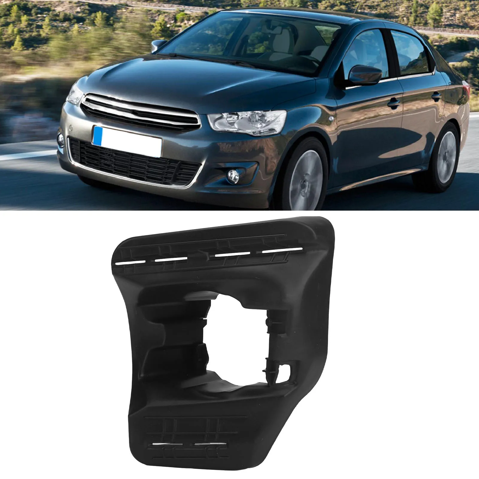 Base de luz de névoa plástica, montagem segura, uso duradouro, substituição para Citroen C-Elmario 2012 para 2017 direito, 1608698980
