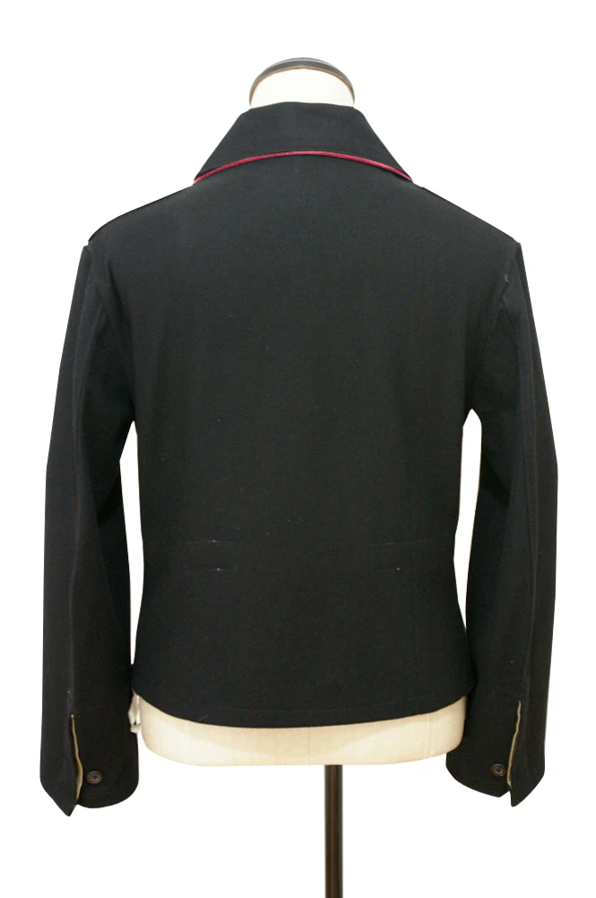 GUWC-011 WWII German Elite hot pink collar thread panzer black wool wrap jacket