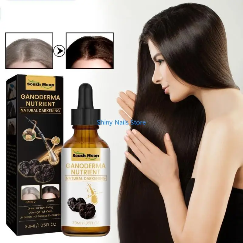 

Anti-Greying Hair Serum Ganoderma Herbal Lotion Liquid Repair Anti-frizz Hair
