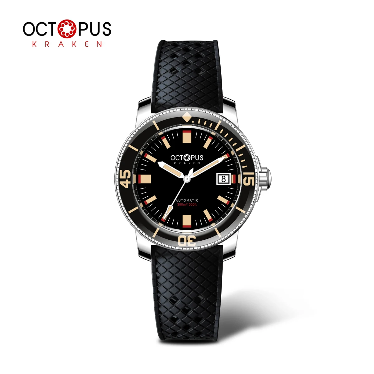 

Octopus Kraken 40 мм Ретро Автоматические Мужские Часы 30Bar Diver Автоматический Механический Механизм Швейцарский Супер Светящийся Сапфировое Стекло