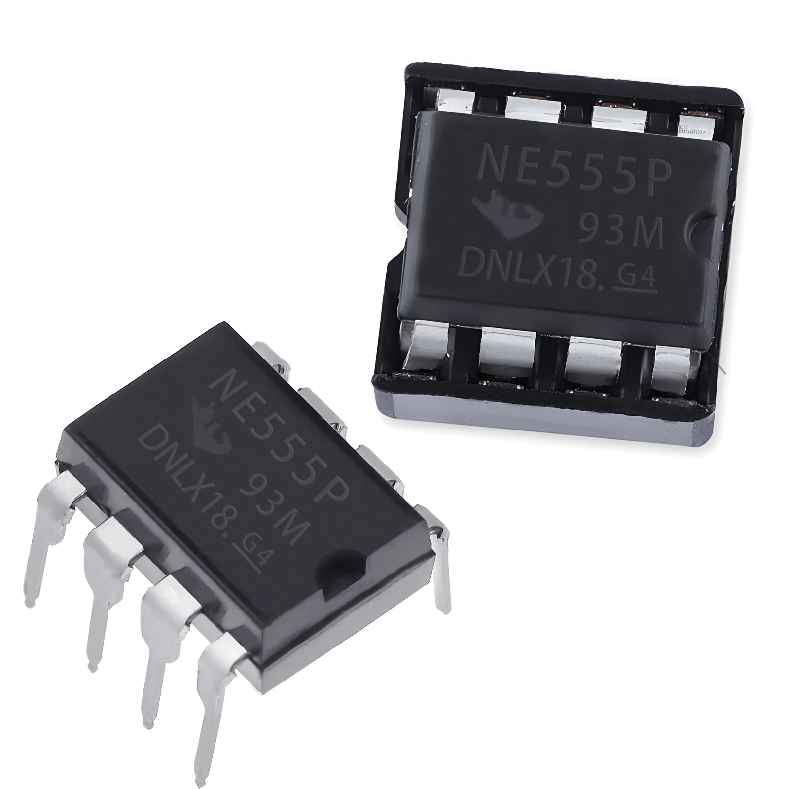 20/50Pcs (10/25 each) NEW NE555 NE555P IC 555 Timer Programming Oscillator Chip 8 Pin DIP-8 Sockets for Pulse Generator