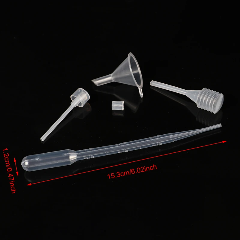1 Set Perfume Refill Tools Set Plastic Diffuser Syringe Straw Dropper Funnel Spray Dispensing Required Cosmetic Tools