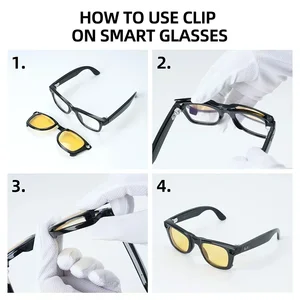 Hibloks for Ray-Ban Meta Wayfarer Glasses Standard Polar Clip Sun Lenses Anti-Reflex UV Protection 4 Colors RW4006 8 Main Sales Parts Ray Ban - №8