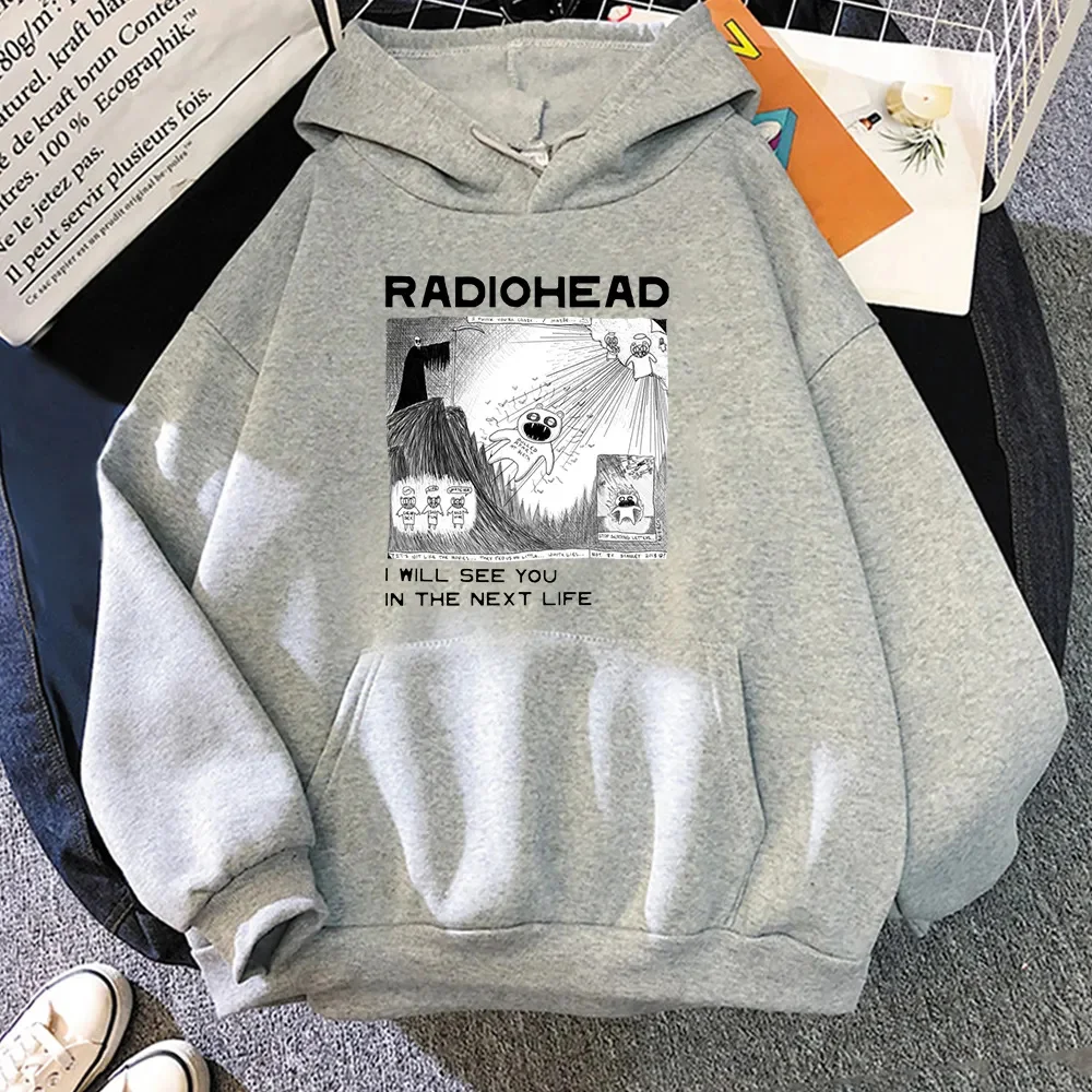 Radiohead RadioIndie Fan Hoodie men Funny Sweatshirts Autumn Winter woMen Hoodies Pullover Harajuku Soft Hoody Male Clothing