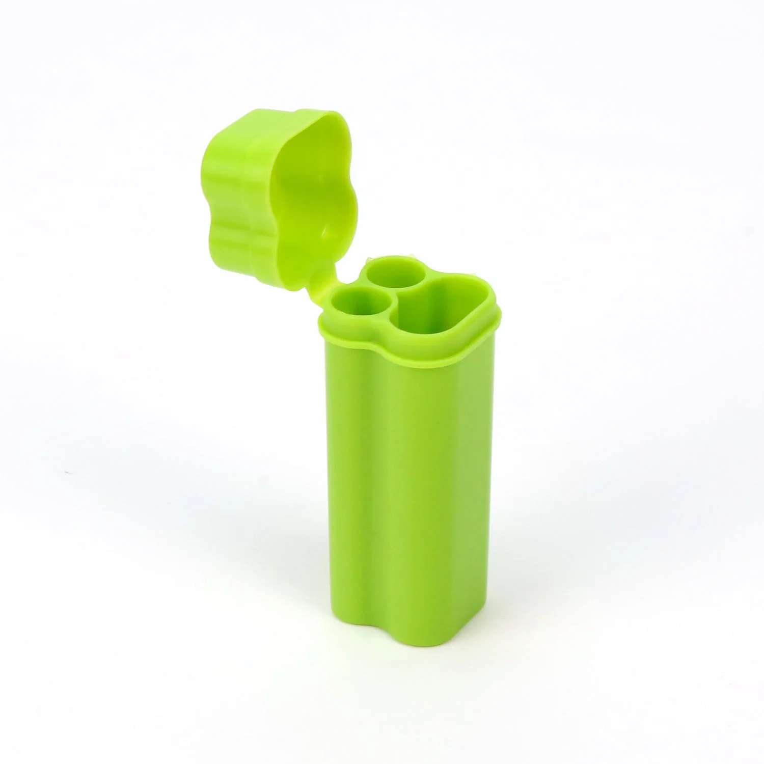 Flip-top Cigarette Case Kit with Three Holes for Easy Storage and Carrying Around Smoking Accessories