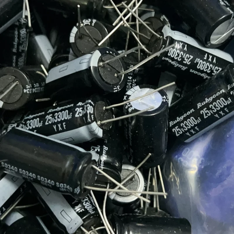 10PCS-100PCS 3300UF 25V Japanese Ruby Capacitor 25V3300UF 16 * 32 YXF High Frequency Low Resistance