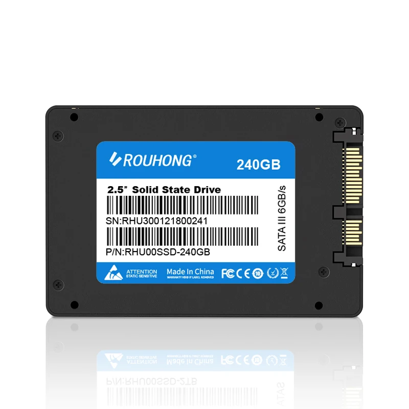 ROUHONG SATA3 SSD 240GB 128GB 256GB 120GB 512GB Hdd 2.5 Hard Disk Disc Internal Solid State Drive 240 GB for Laptop Desktop