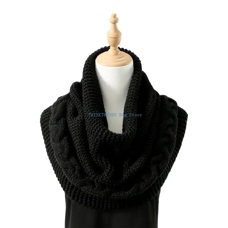 340D Cosy Knitted Neck Scarf Hat Double Function Winter Essential Breathable Fabric For Sensitive Skin Family Friendly