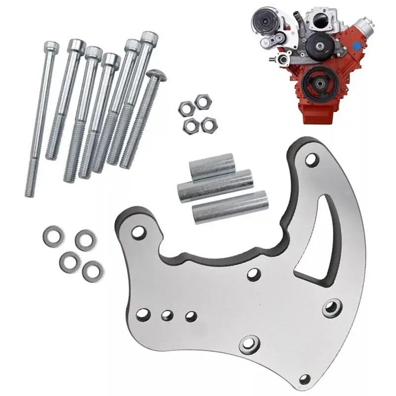 

Prominent For Chevy LS Engines LS1 LS2 LS3 LS6 Vortec Truck SUV LS R4 AC Compressor Bracket High Mount