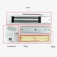 5YOA DC12V Electromagnetic Lock with 180KG/350lbs Holding Force for Electronic Door Access Control System Electric Magnetic Lock 2