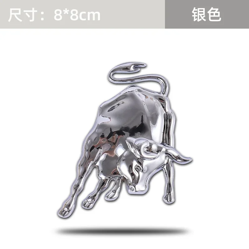 العالمي المعادن الفولاذ المقاوم للصدأ الحيوان اكسسوارات السيارات شارة القتال الثور يطير الحصان لفيراري لامبورغيني شعار ثلاثية الأبعاد ملصق الديكور