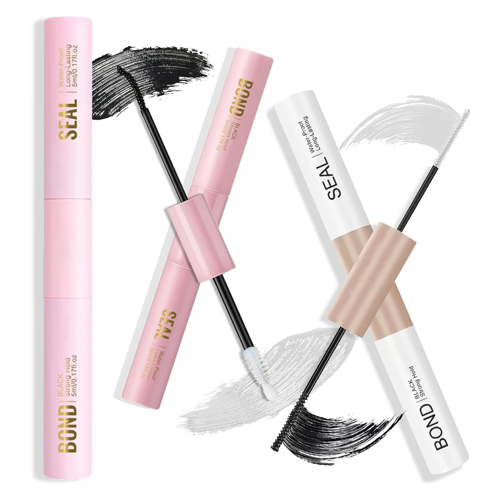 5 ml Bindung und Dichtung Wimpernkleber Make-up für Wimperncluster Kleber Wimpernverlängerungskleber 2in1 Wimpernbindung und Dichtungskleber Wasserdicht